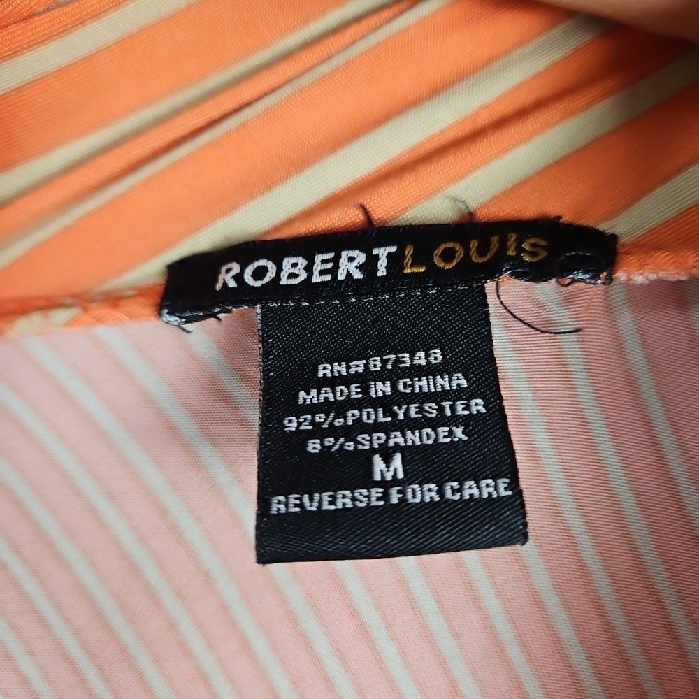 Robert Louis Womens Size M Striped Coral‎ Tan Mix Maxi Skirt Casual Work Chic - Picture 6 of 9